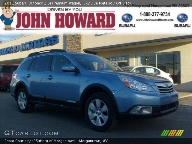 2011 Subaru Outback 2.5i Premium Wagon in Sky Blue Metallic