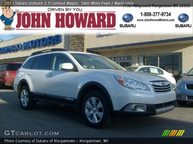 2011 Subaru Outback 2.5i Limited Wagon in Satin White Pearl