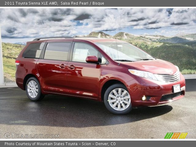 2011 Toyota Sienna XLE AWD in Salsa Red Pearl