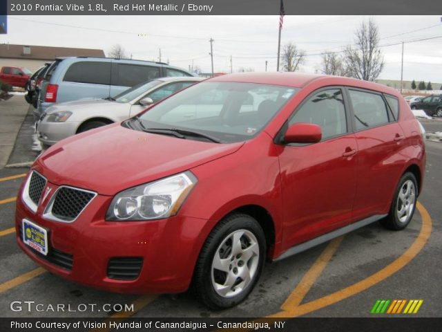 2010 Pontiac Vibe 1.8L in Red Hot Metallic