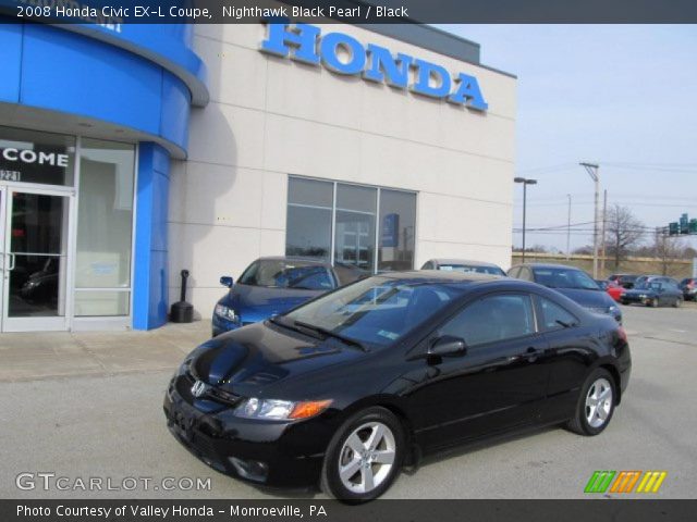 2008 Honda Civic EX-L Coupe in Nighthawk Black Pearl