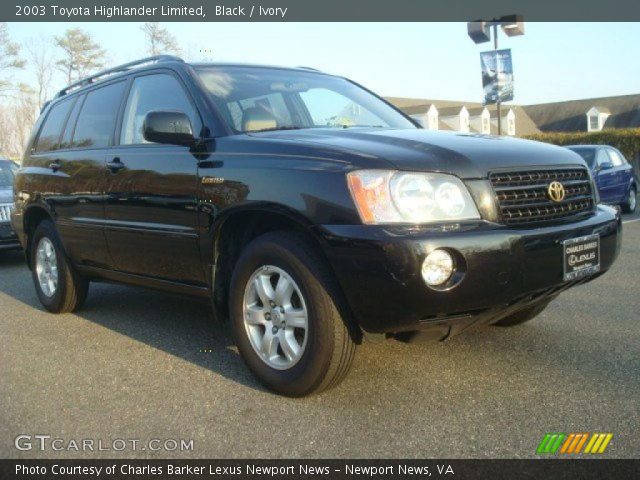 2003 Toyota Highlander Limited in Black