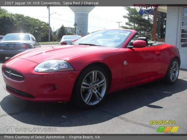 2007 Jaguar XK XK8 Convertible in Salsa Red