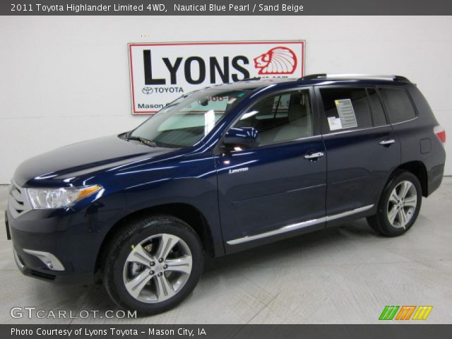 2011 Toyota Highlander Limited 4WD in Nautical Blue Pearl