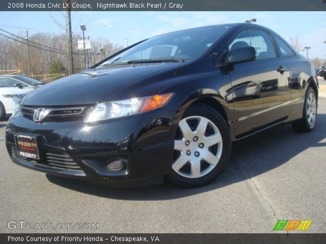 2008 Honda Civic LX Coupe in Nighthawk Black Pearl