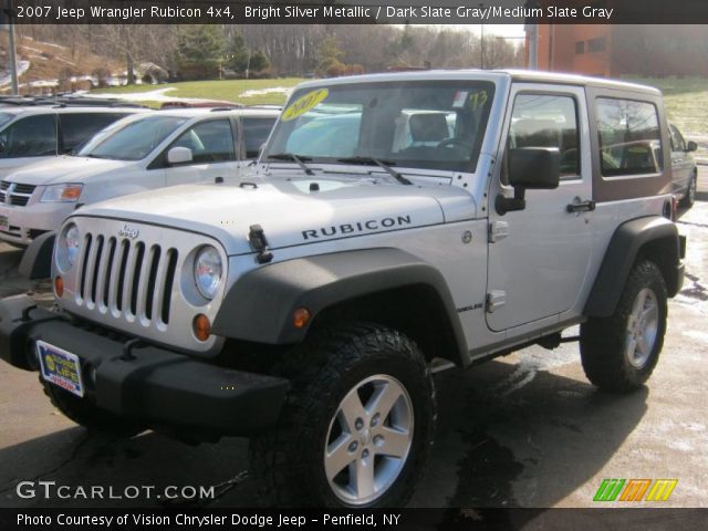 2007 Jeep Wrangler Rubicon 4x4 in Bright Silver Metallic