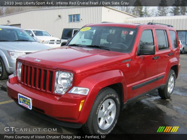 2010 Jeep Liberty Sport 4x4 in Inferno Red Crystal Pearl