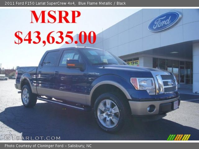 2011 Ford F150 Lariat SuperCrew 4x4 in Blue Flame Metallic