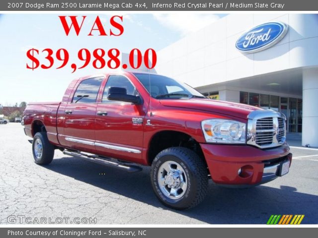 2007 Dodge Ram 2500 Laramie Mega Cab 4x4 in Inferno Red Crystal Pearl