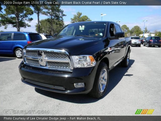 2009 Dodge Ram 1500 ST Crew Cab in Brilliant Black Crystal Pearl