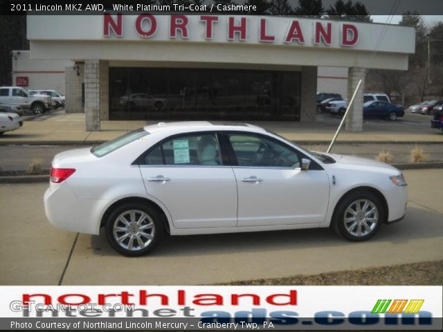 2011 Lincoln MKZ AWD in White Platinum Tri-Coat