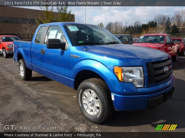 2011 Ford F150 STX SuperCab 4x4 in Blue Flame Metallic