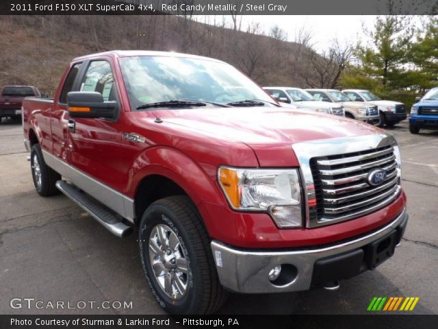 2011 Ford F150 XLT SuperCab 4x4 in Red Candy Metallic