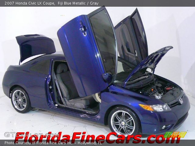2007 Honda Civic LX Coupe in Fiji Blue Metallic