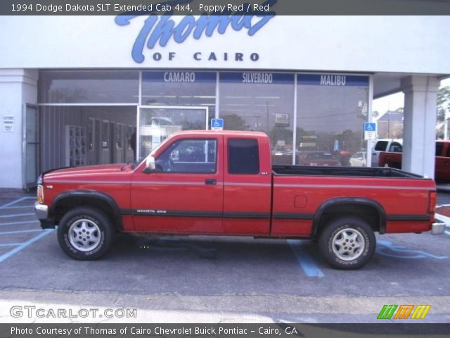 1994 Dodge Dakota SLT Extended Cab 4x4 in Poppy Red