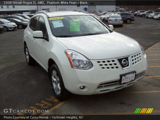 2008 Nissan Rogue SL AWD in Phantom White Pearl