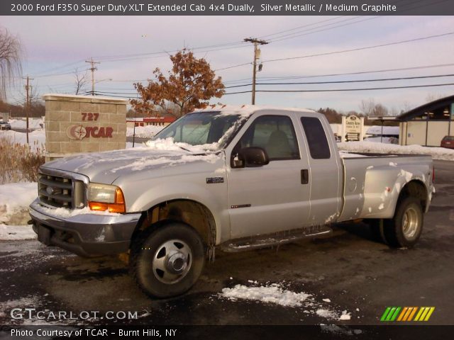 2000 Ford F350 Super Duty XLT Extended Cab 4x4 Dually in Silver Metallic