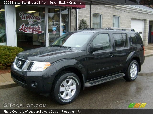 2008 Nissan Pathfinder SE 4x4 in Super Black