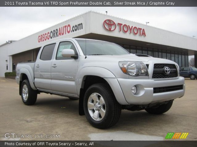 2011 Toyota Tacoma V6 TRD Sport PreRunner Double Cab in Silver Streak Mica