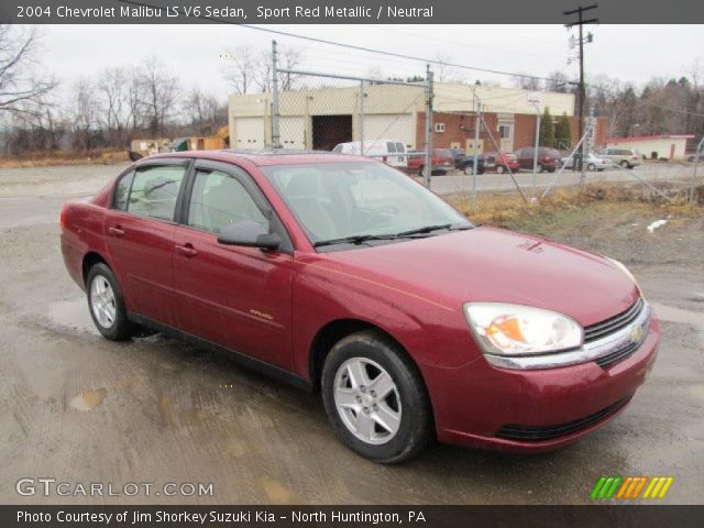 2004 Chevrolet Malibu LS V6 Sedan in Sport Red Metallic