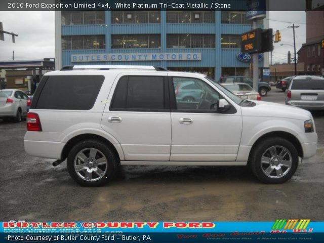 2010 Ford Expedition Limited 4x4 in White Platinum Tri-Coat Metallic