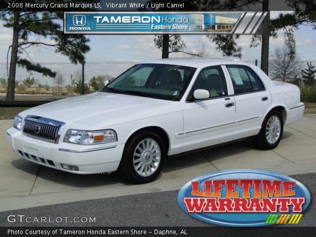 2008 Mercury Grand Marquis LS in Vibrant White