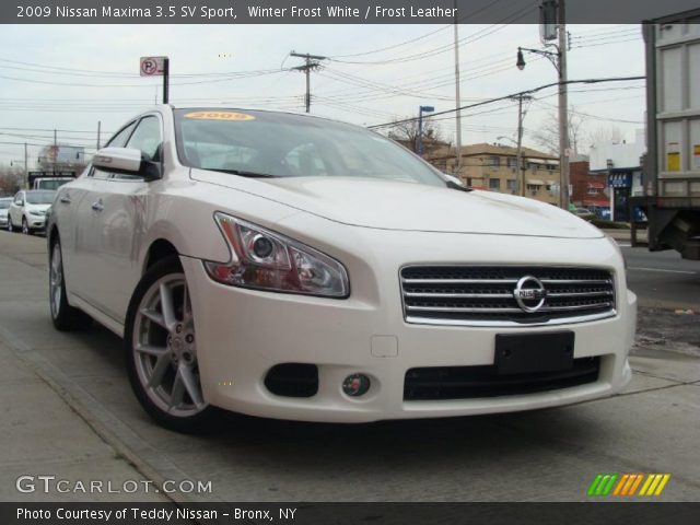 2009 Nissan Maxima 3.5 SV Sport in Winter Frost White