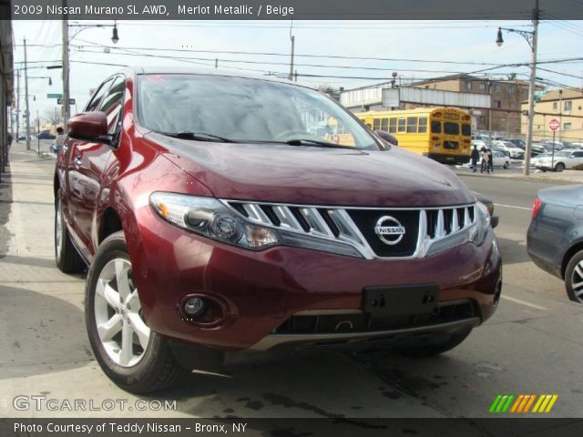 2009 Nissan Murano SL AWD in Merlot Metallic