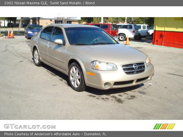 2002 Nissan Maxima GLE in Sunlit Sand Metallic