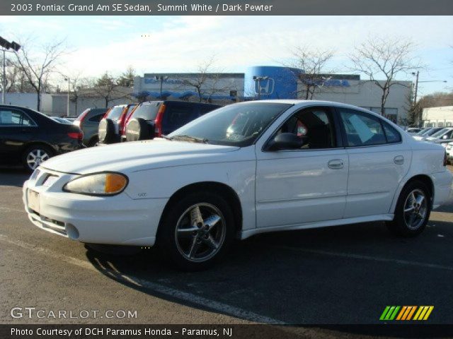 2003 Pontiac Grand Am SE Sedan in Summit White
