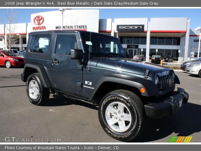 2008 Jeep Wrangler X 4x4 in Steel Blue Metallic