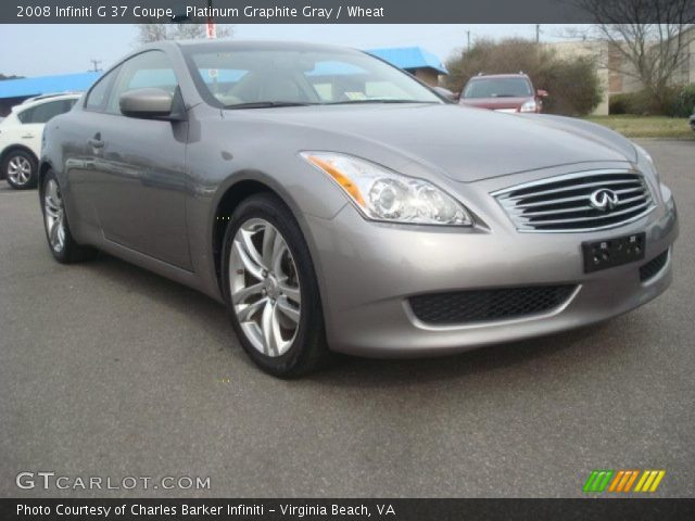 2008 Infiniti G 37 Coupe in Platinum Graphite Gray