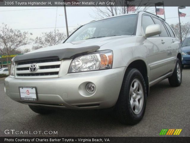 2006 Toyota Highlander I4 in Millenium Silver Metallic