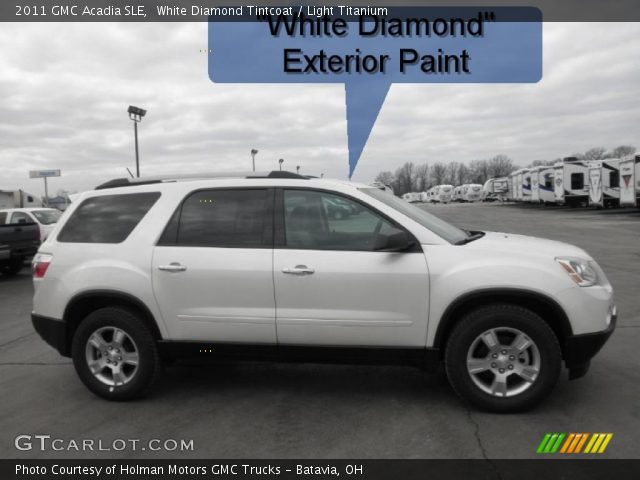 2011 GMC Acadia SLE in White Diamond Tintcoat