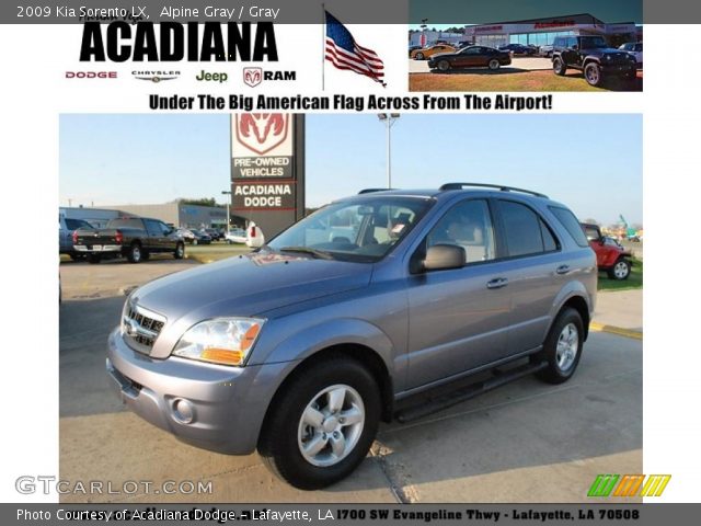 2009 Kia Sorento LX in Alpine Gray