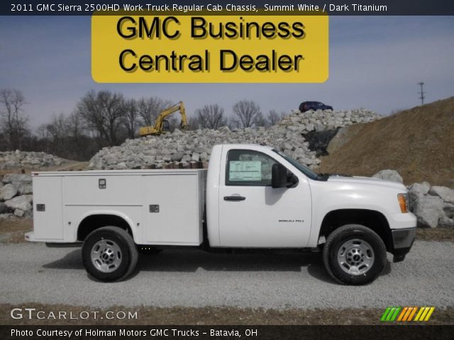 2011 GMC Sierra 2500HD Work Truck Regular Cab Chassis in Summit White