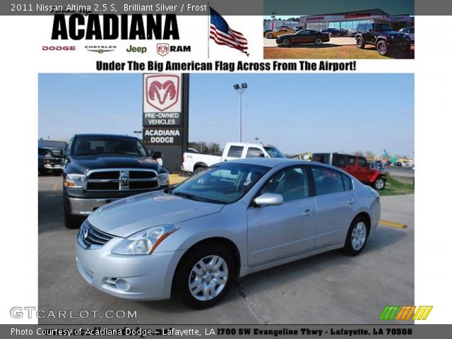 2011 Nissan Altima 2.5 S in Brilliant Silver