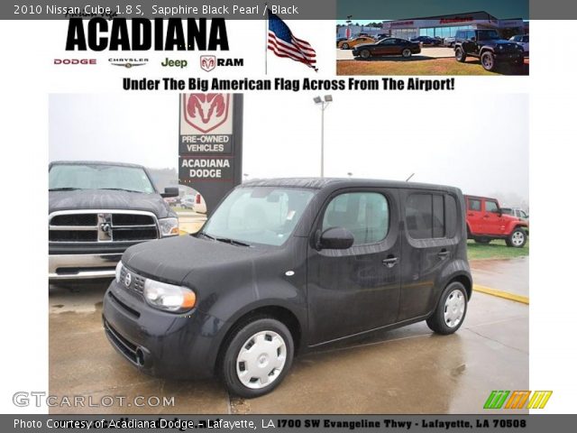 2010 Nissan Cube 1.8 S in Sapphire Black Pearl