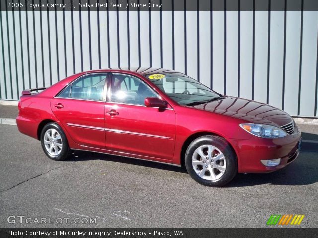 2006 Toyota Camry LE in Salsa Red Pearl