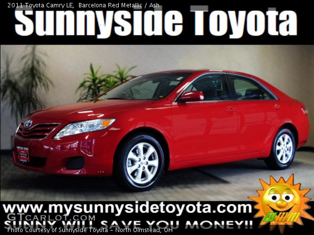 2011 Toyota Camry LE in Barcelona Red Metallic