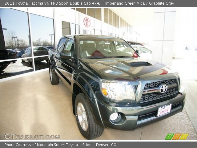 2011 Toyota Tacoma V6 TRD Sport Double Cab 4x4 in Timberland Green Mica