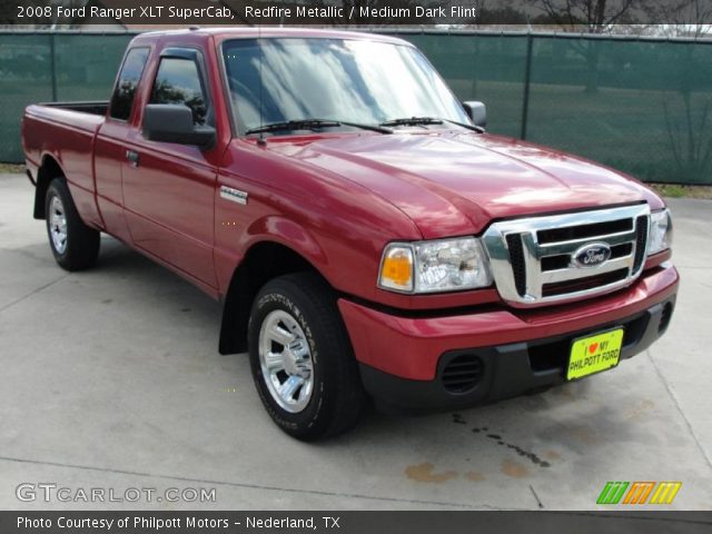 2008 Ford Ranger XLT SuperCab in Redfire Metallic