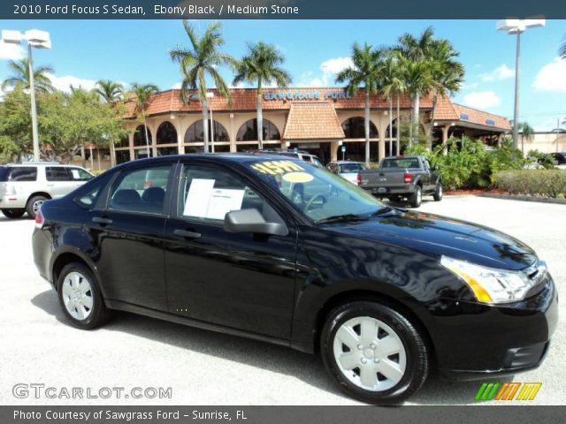 2010 Ford Focus S Sedan in Ebony Black