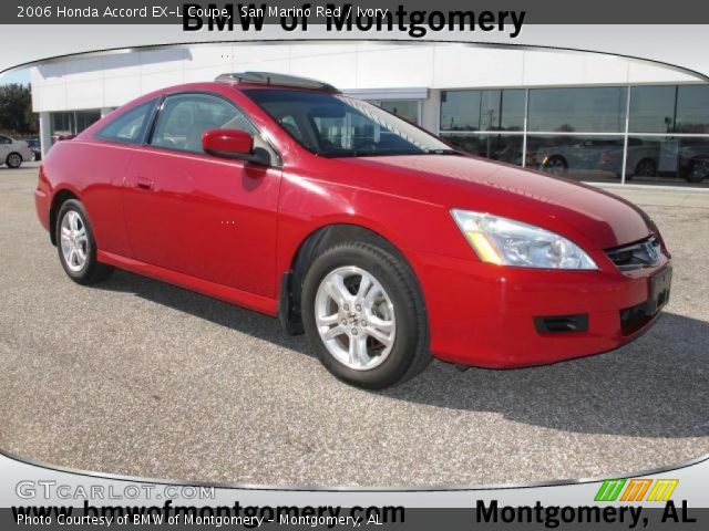 2006 Honda Accord EX-L Coupe in San Marino Red