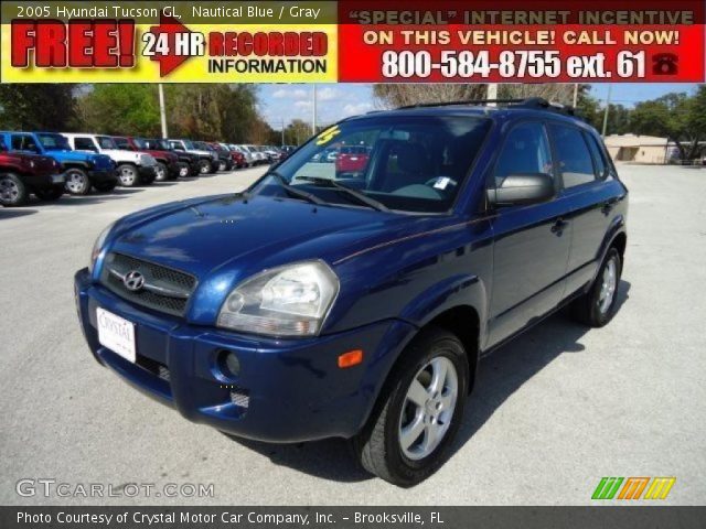 2005 Hyundai Tucson GL in Nautical Blue