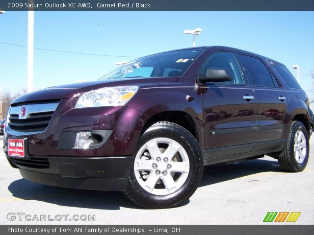 2009 Saturn Outlook XE AWD in Garnet Red