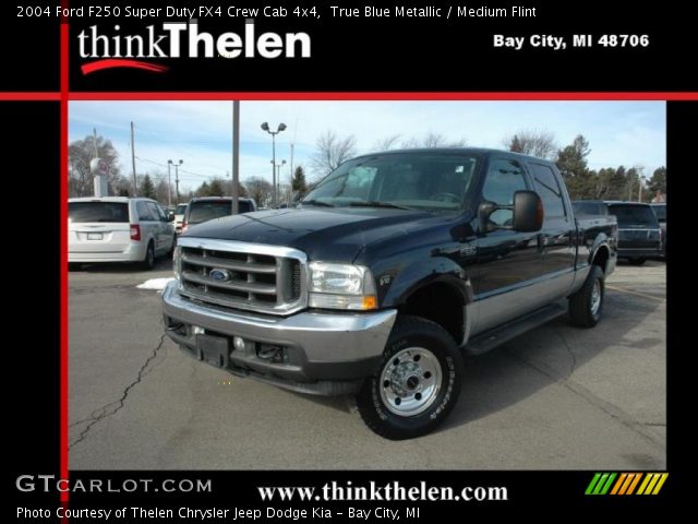 2004 Ford F250 Super Duty FX4 Crew Cab 4x4 in True Blue Metallic