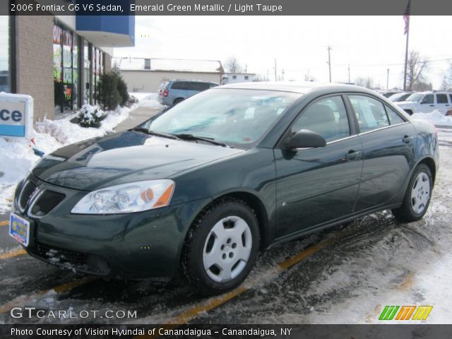 2006 Pontiac G6 V6 Sedan in Emerald Green Metallic