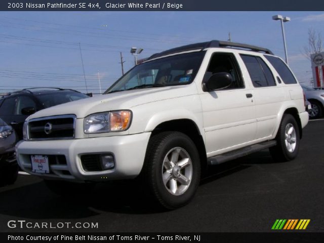 2003 Nissan Pathfinder SE 4x4 in Glacier White Pearl