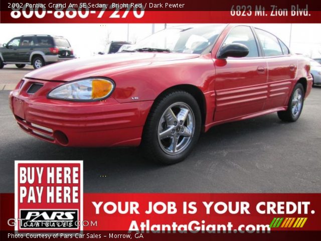2002 Pontiac Grand Am SE Sedan in Bright Red